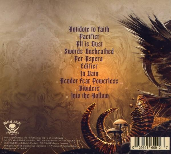 Die Rückseite einer Musik-CD mit der Titelliste und dem Albumcover.