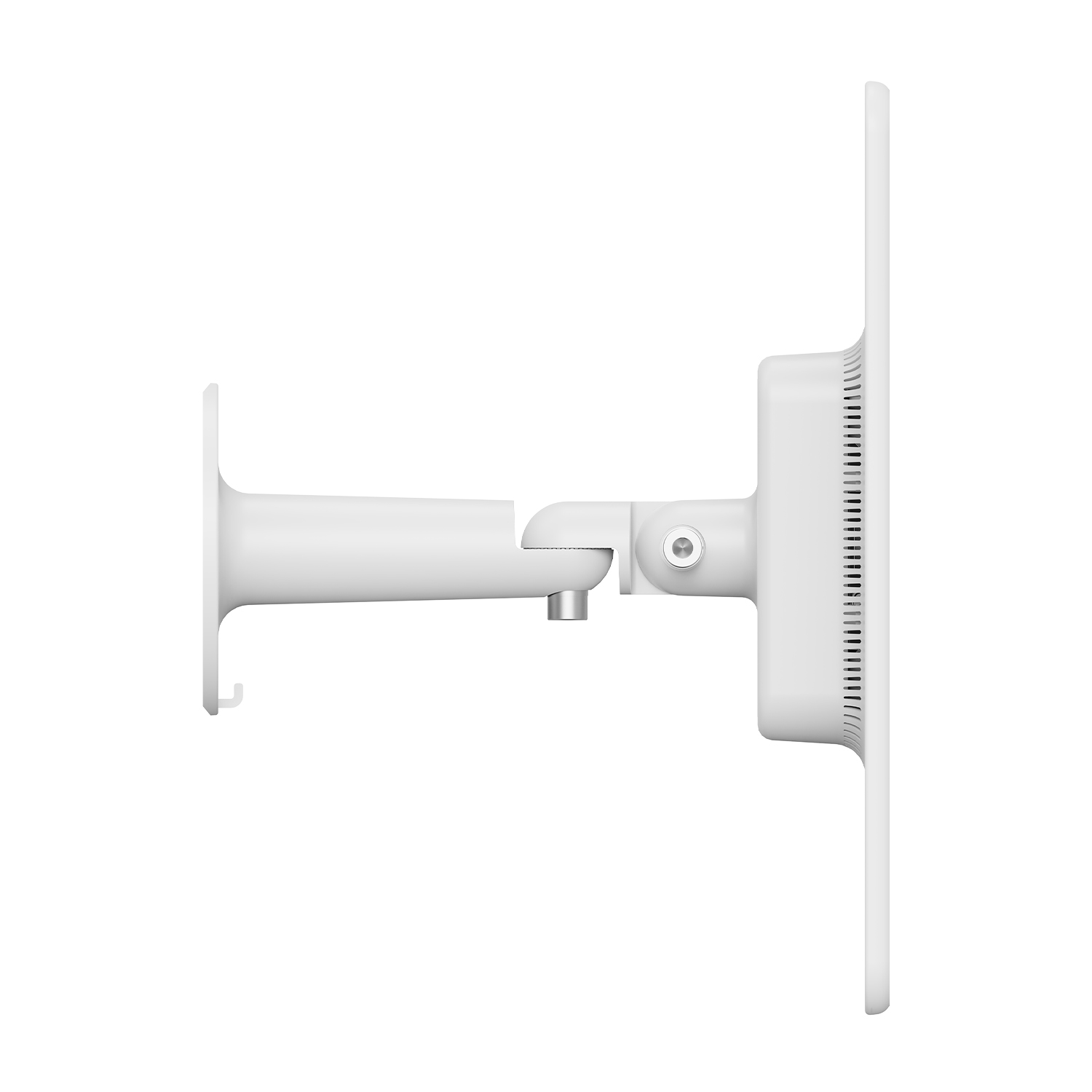 Punto di accesso wireless bianco su sfondo bianco.