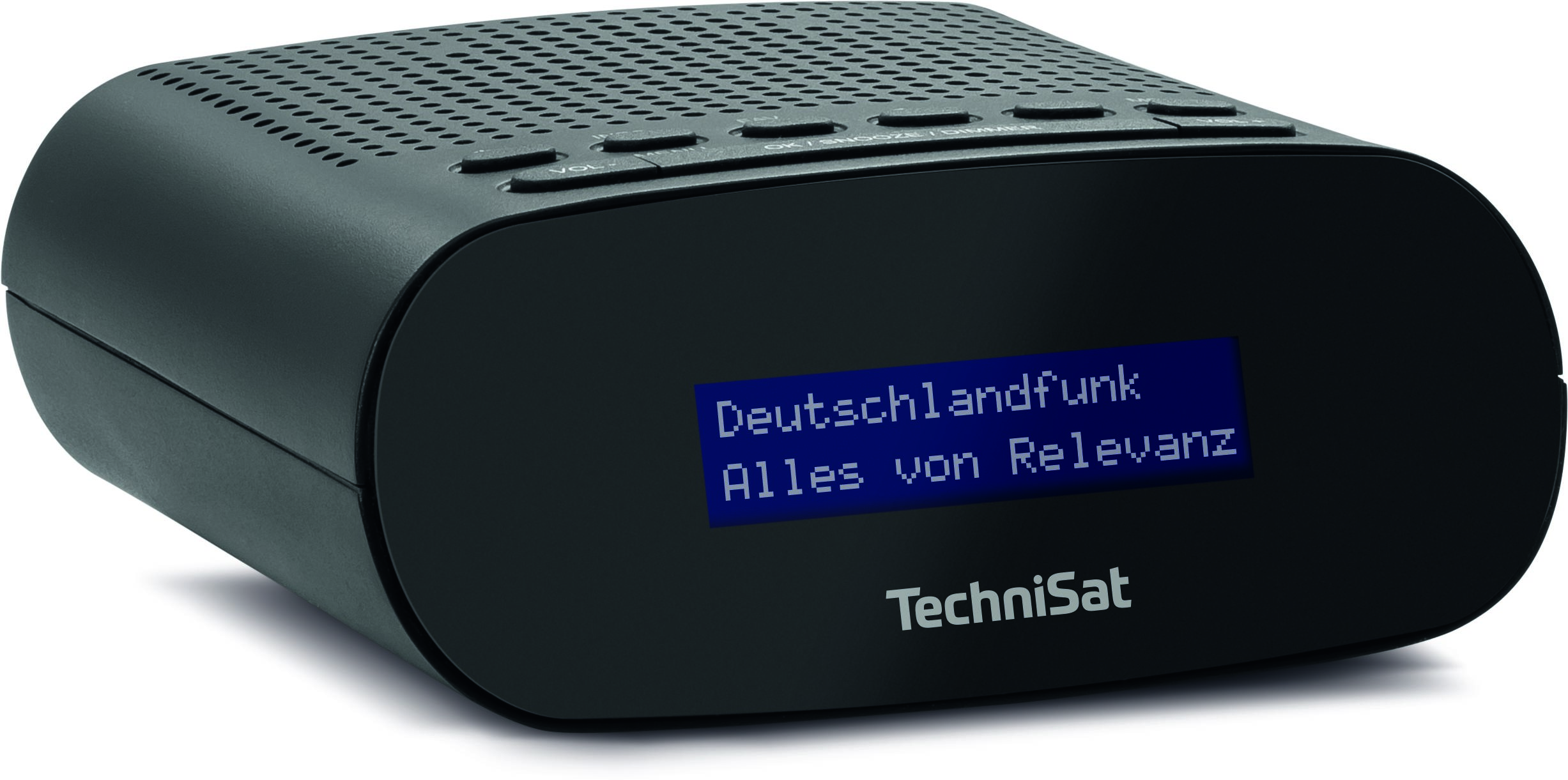 Eine schwarze und silberne KitchenAid-Kaffeemaschine und ein transparenter Behälter.