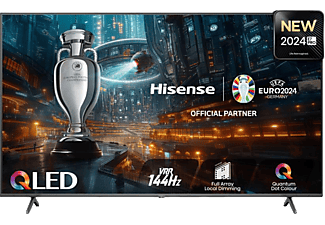 HISENSE 55E7NQPRO 4K UHD Smart 144Hz Gamer QLED TV, sötétszürke,139 cm