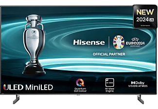 HISENSE 55U6NQ 4K UHD Smart Mini-LED ULED TV, sötétszürke, 139 cm