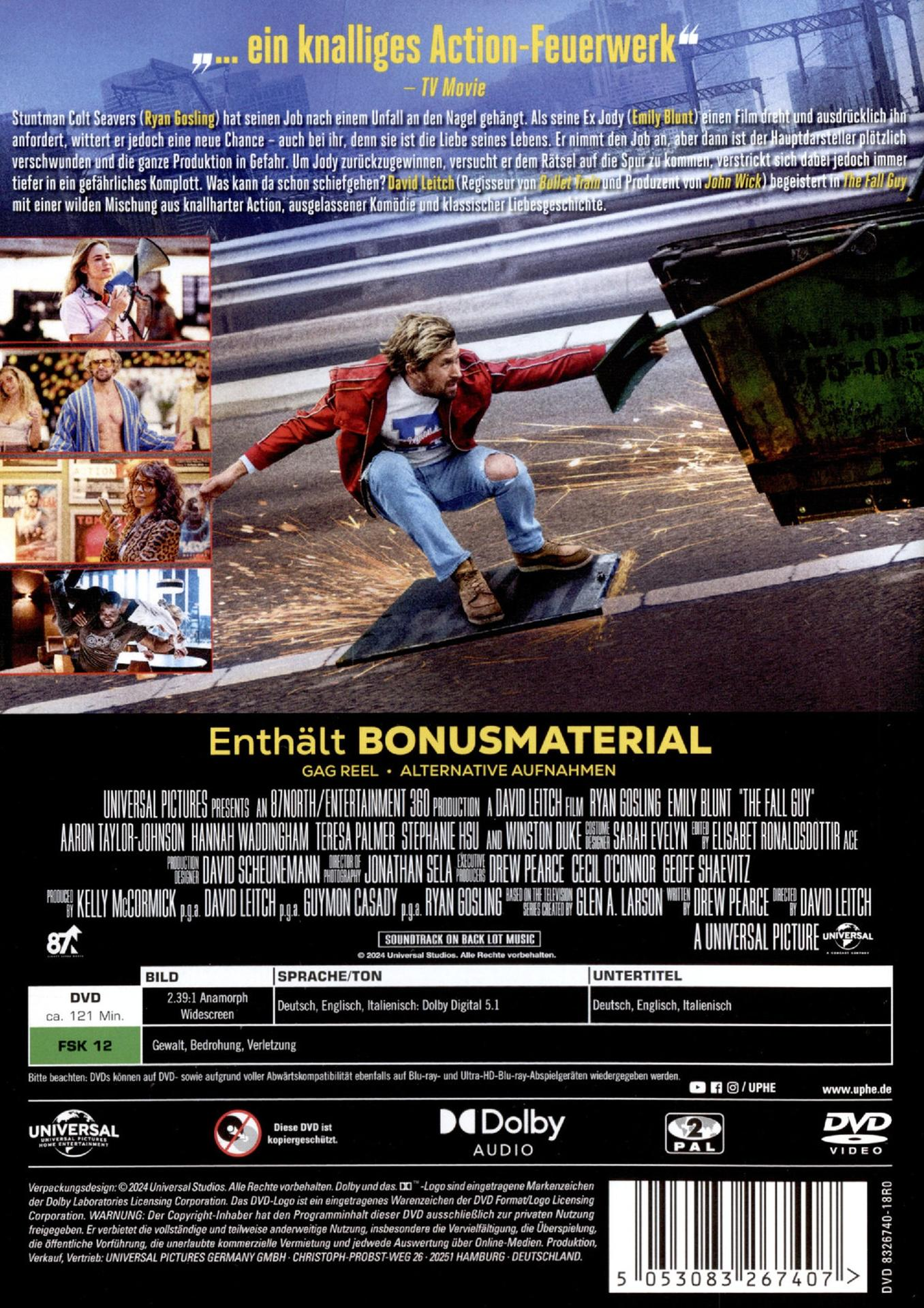 DVD-Cover mit Filmszenen und Text. Rückseite der DVD-Hülle mit Details.