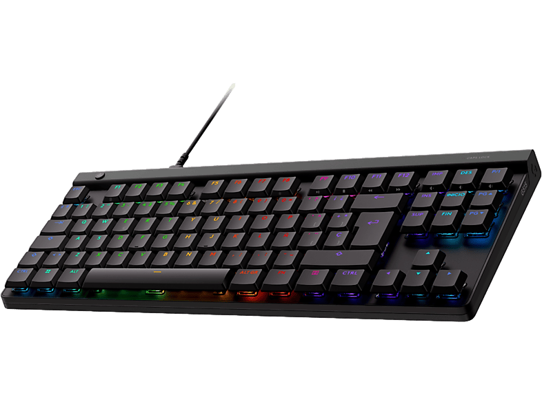 Logitech G Teclado Gaming - G515 Tkl, Cable, Teclas Rgb Lightsync/Personalizables, Modo De Juego, Interruptores Mecánicos Gl Perfil Bajo, Negro
