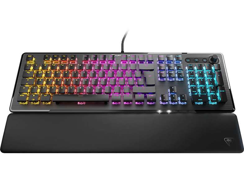 TURTLE BEACH Vulcan II (CH Layout), Gaming Tastatur, Mechanisch, Titan Switch Mechanical linear, Kabelgebunden, Schwarz