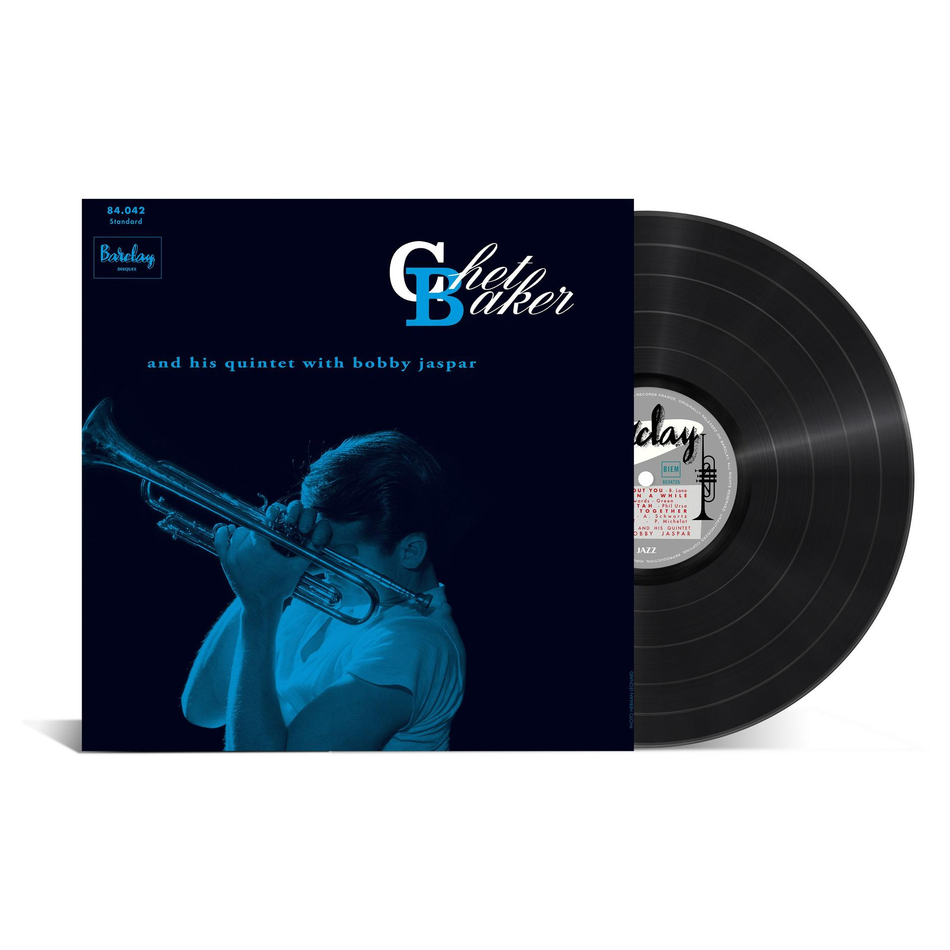 Ein Schallplatten-Cover mit einem Mann, der Trompete spielt. Das Album ist Ghetto Baker.