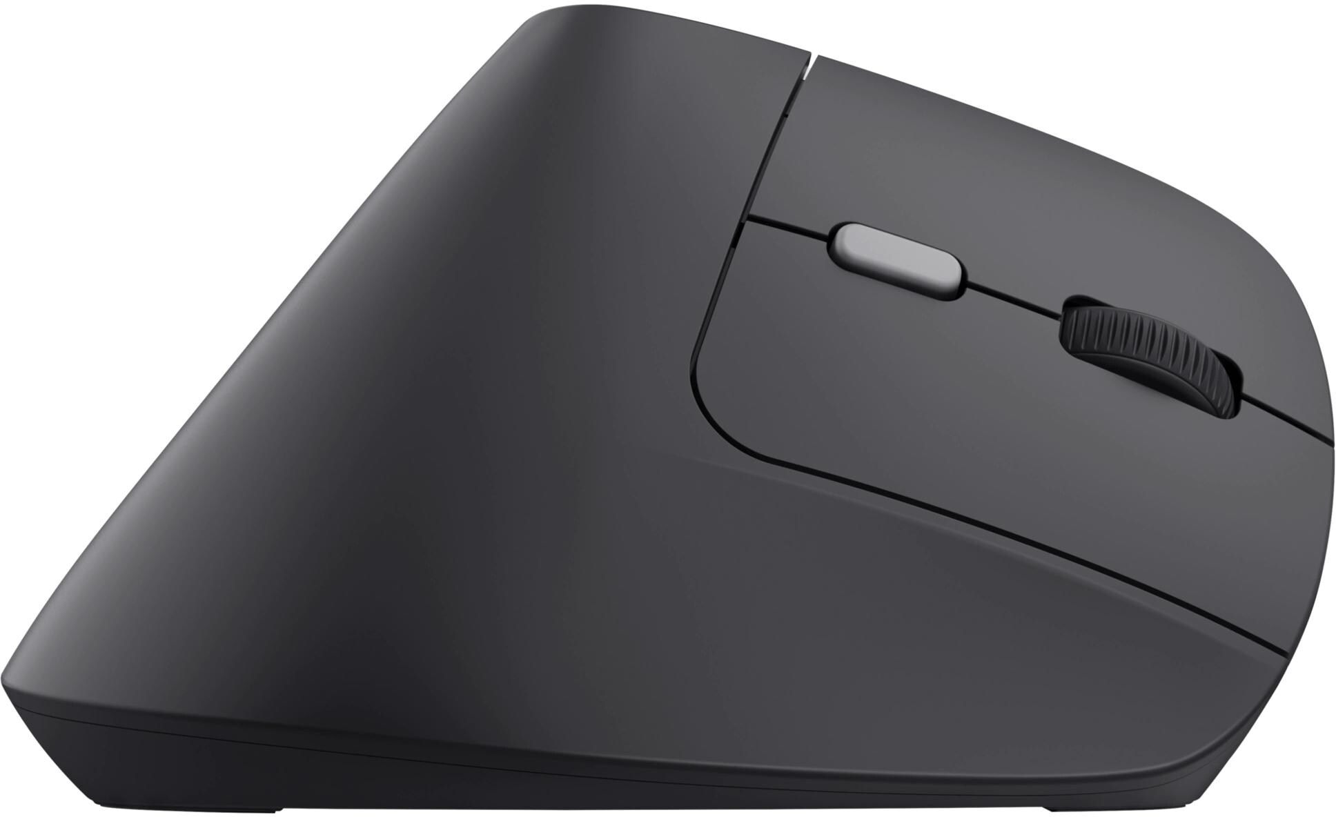 TRUST Bayo II Wireless Mouse ergonomico, Senza fili, cablato, 2400 dpi, Ottica con LED, Nero