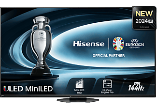 HISENSE 65U8NQ 4K UHD Smart 144Hz Mini-LED ULED TV, sötétszürke, 164 cm