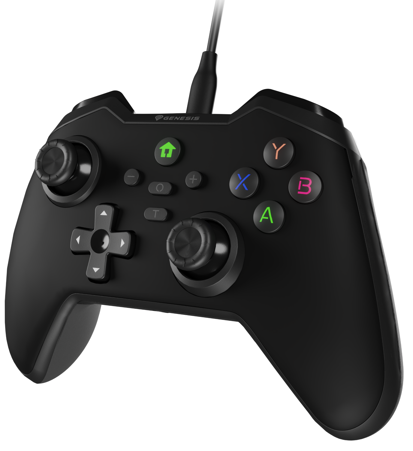 GENESIS Mangan 300 vezetékes gamepad PC, Nintendo Switch, mobil, fekete (NJG-2103)