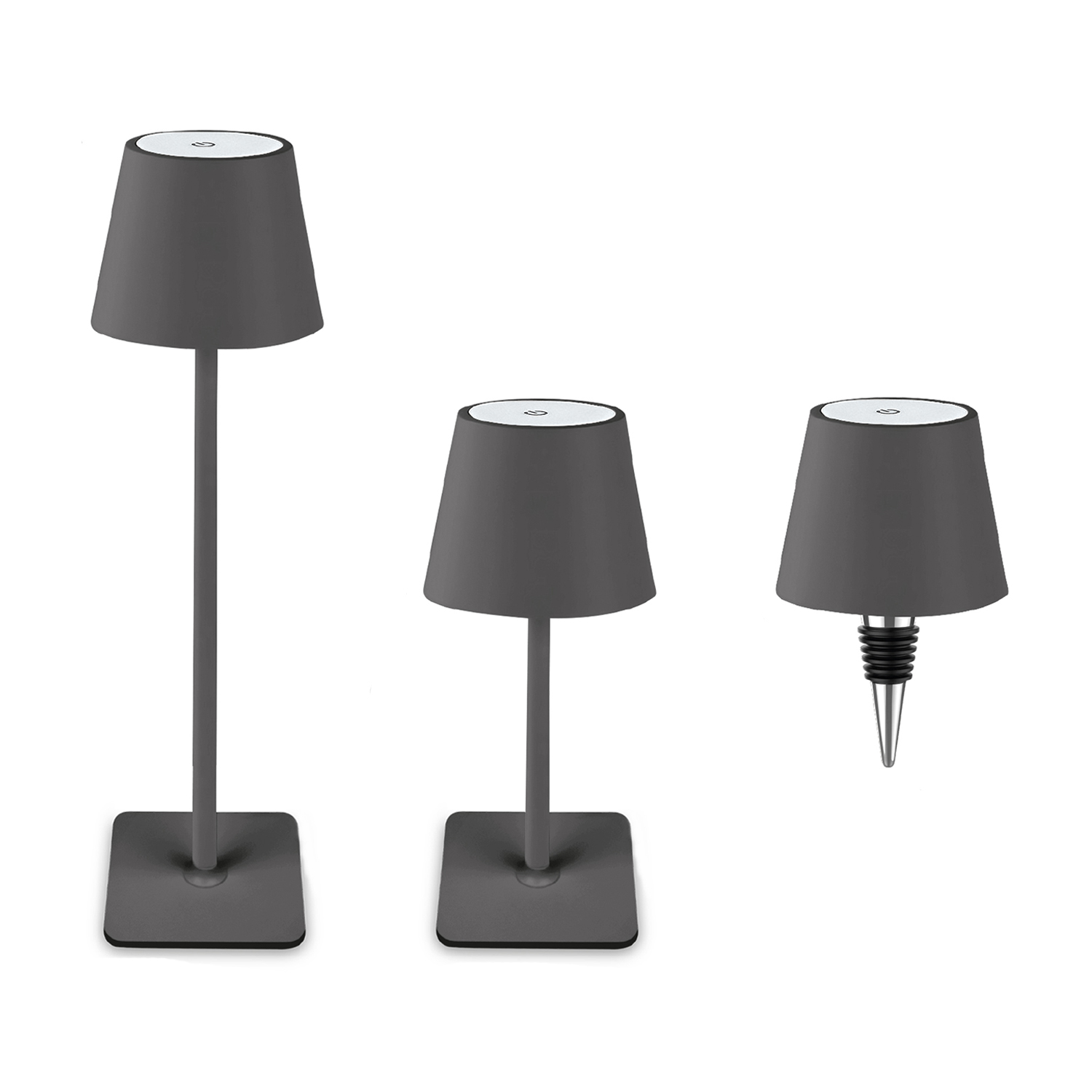 Lampada Da Tavolo LED Majestic AGATA - Ricaricabile, Dimmer Touch, 3 Luci, IP54 Per Interni/Esterni, Verde - Foto 10