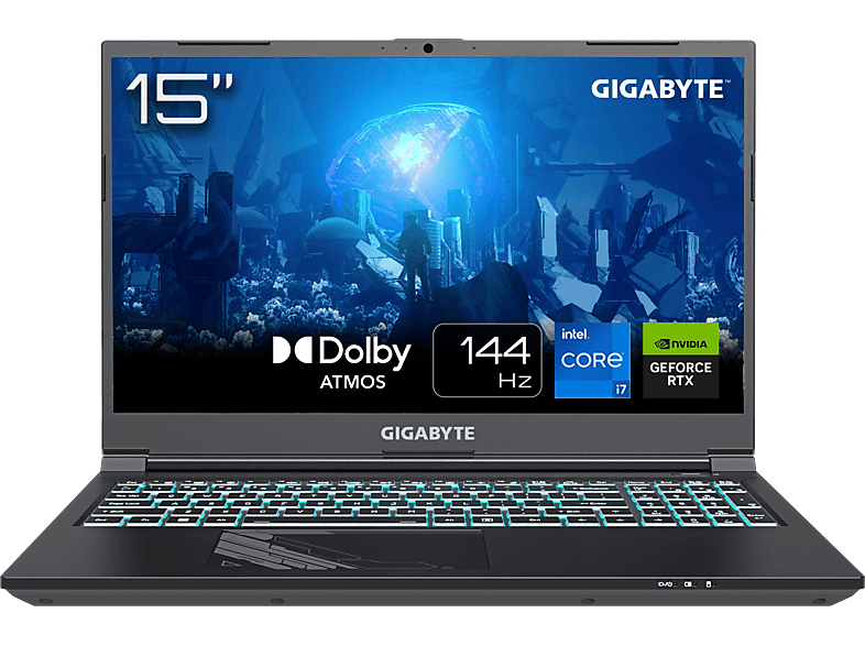 Portátil gaming - Gigabyte G5 MF 2024 , 15.6" Full-HD, Intel® Core™ i7-13620H, 16GB RAM, 1TB SSD, GeForce RTX™ 4050, Sin sistema operativo