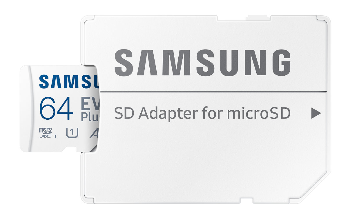 Adapter karty SD Samsung z kartą micro SD 64 GB.