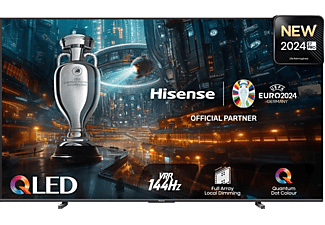 HISENSE 100E7NQPRO 4K UHD Smart 144Hz Gamer QLED TV, sötétszürke, 254 cm