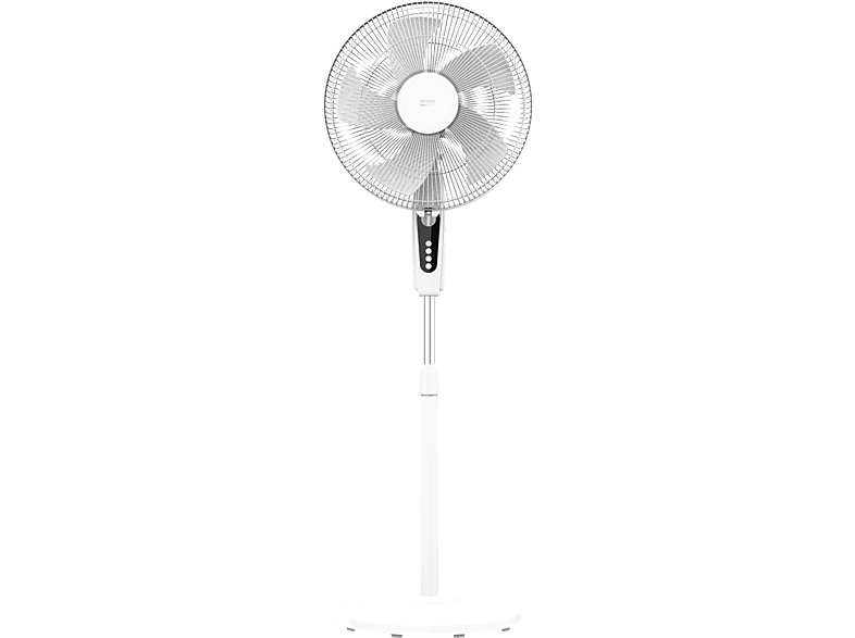 REACONDICIONADO Seminuevo Muy bueno Ventilador de pie - Cecotec EnergySilence 515 MaxFlow White, 45W, 3vel, 16", Altura regulable, Oscilación autom