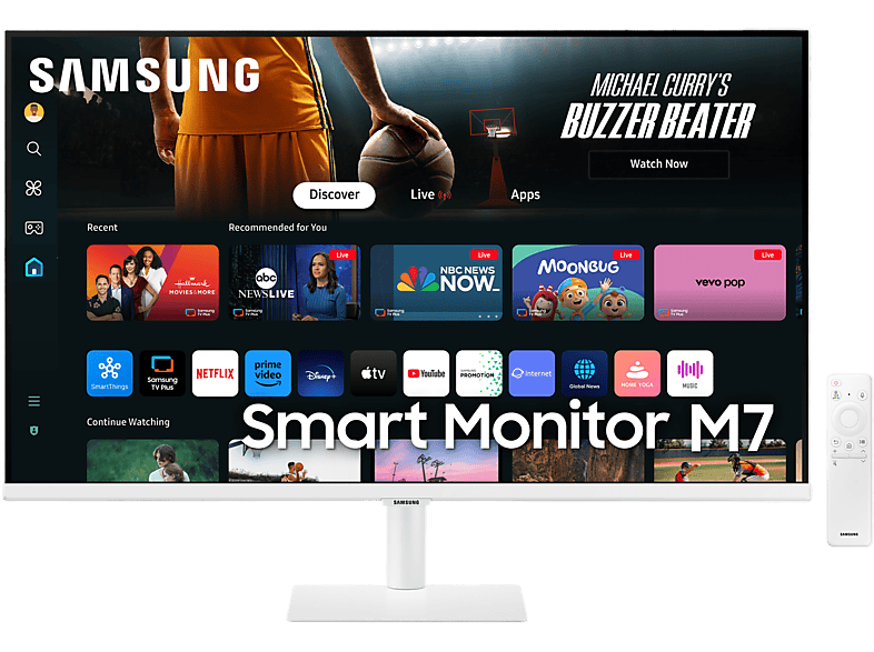 Samsung Monitor Smart M7 - 32 Inch Uhd 4k Va (vertical Alignment)