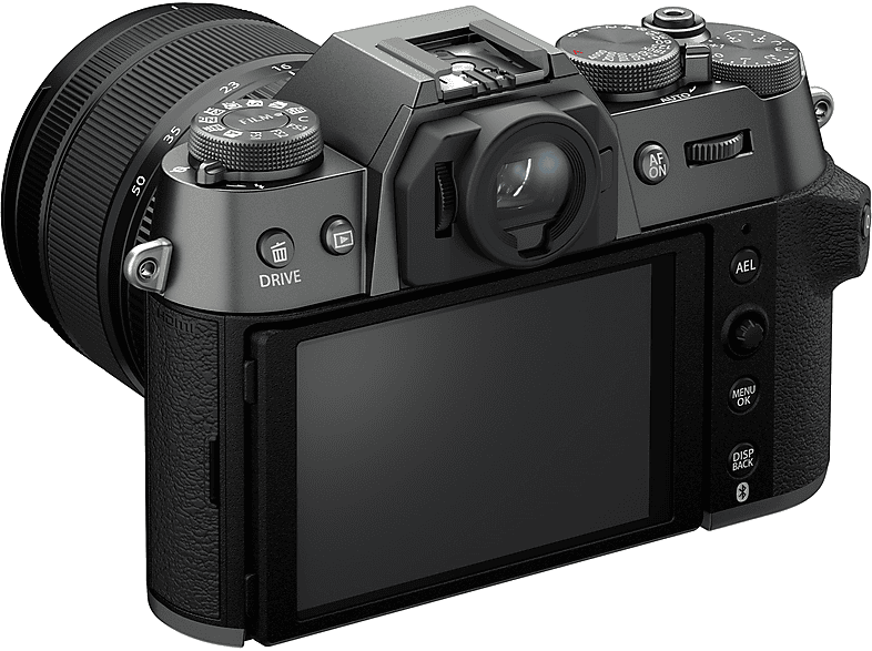 FUJIFILM X-T50 Anthrazit + XF16-50MMF2.8-4 R LM WR Objtekiv Kit Spiegellose Systemkamera mit Objektiv 16-50mm, 7,62 cm Display