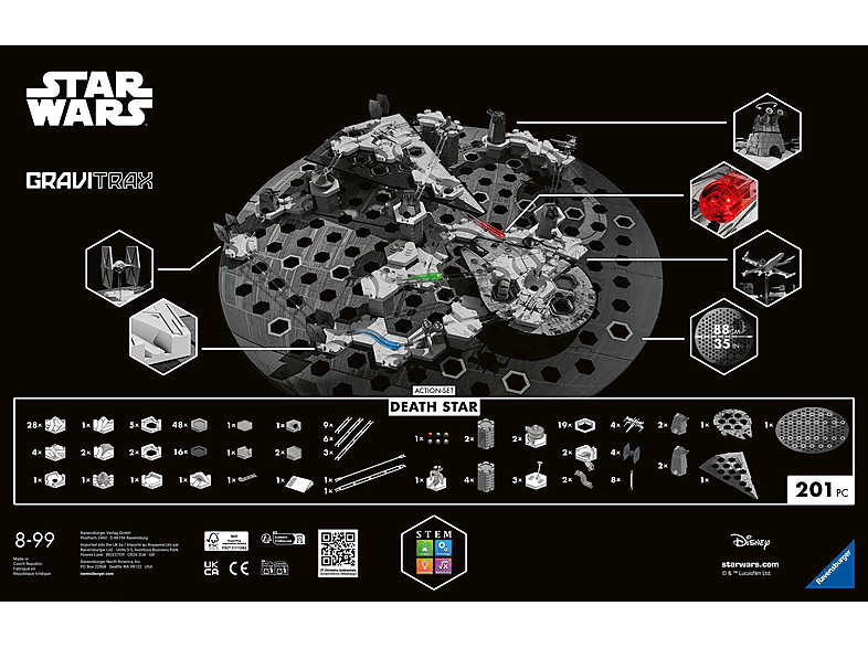 Thumbnail - RAVENSBURGER 23860 GraviTrax Action-Set Death Star Kugelbahnsystem, Mehrfarbig
