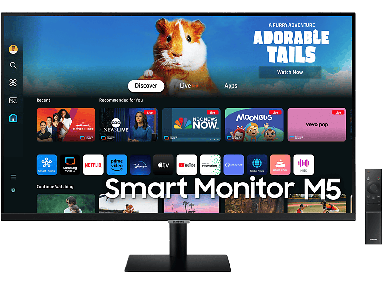 Samsung Smart Monitor M5 - 27 Pouces Full Hd Va (vertical Alignment)