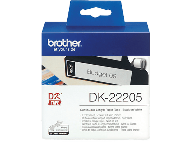 Brother DK-22205 Continuous Paper Label Roll 62mm