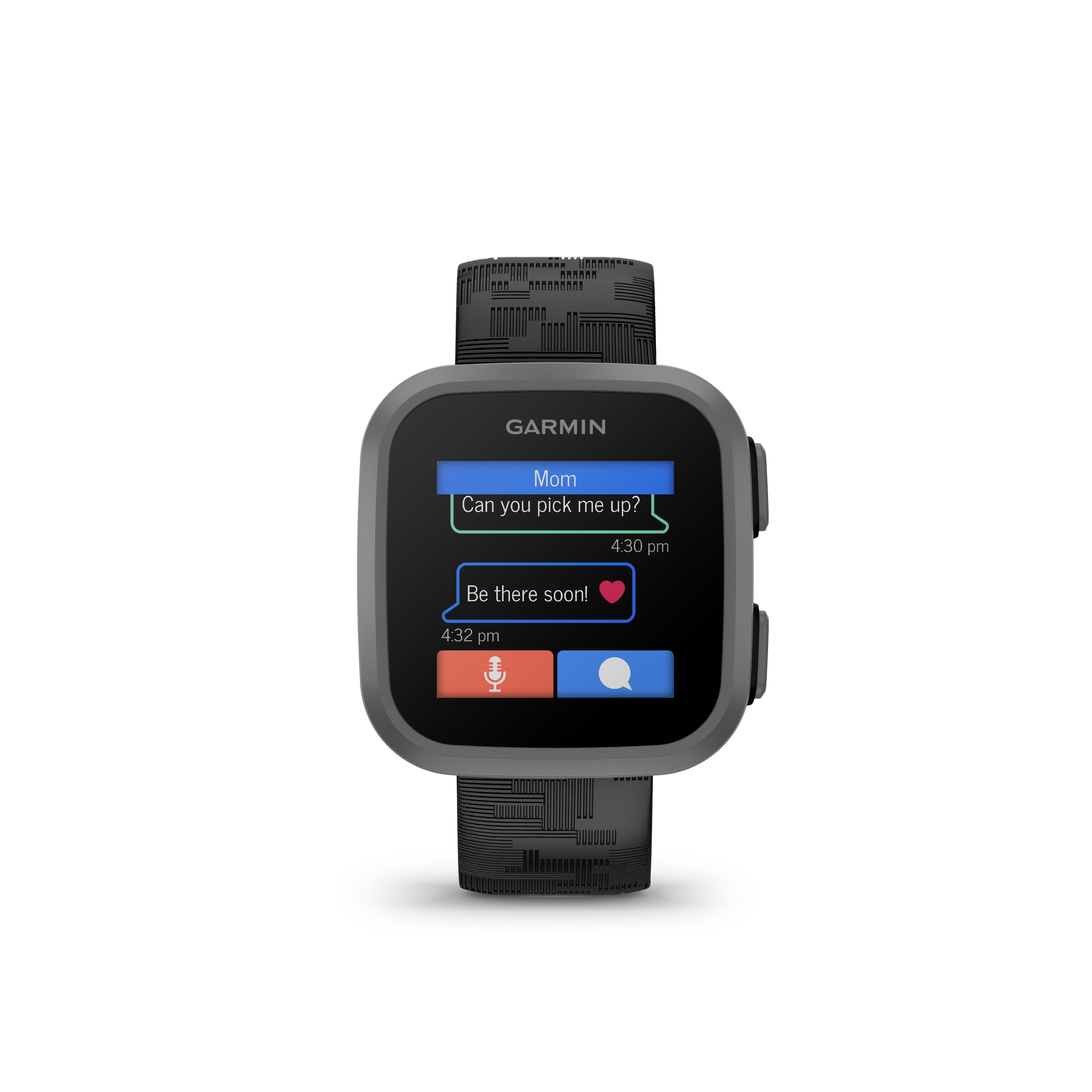 Garmin Smartwatch zeigt Textnachricht von Mom: „Kannst du mich abholen?“