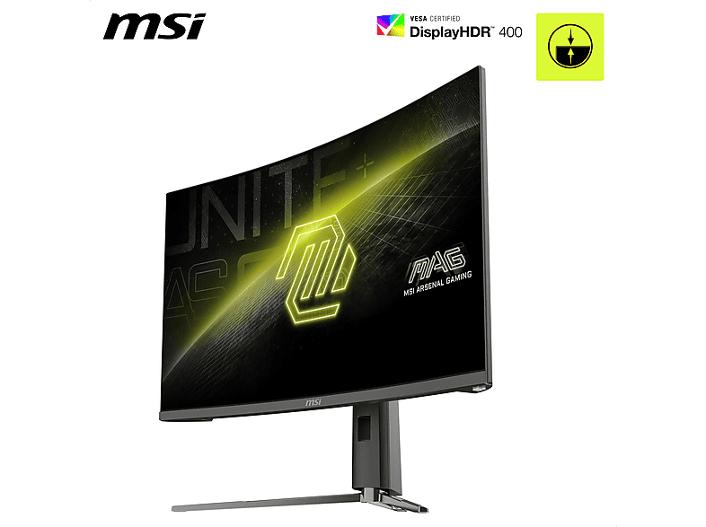 Thumbnail - MSI MAG32CQ6PFDE 31,5 Zoll WQHD Curved Gaming Monitor (0,5 ms Reaktionszeit, 180 Hz)