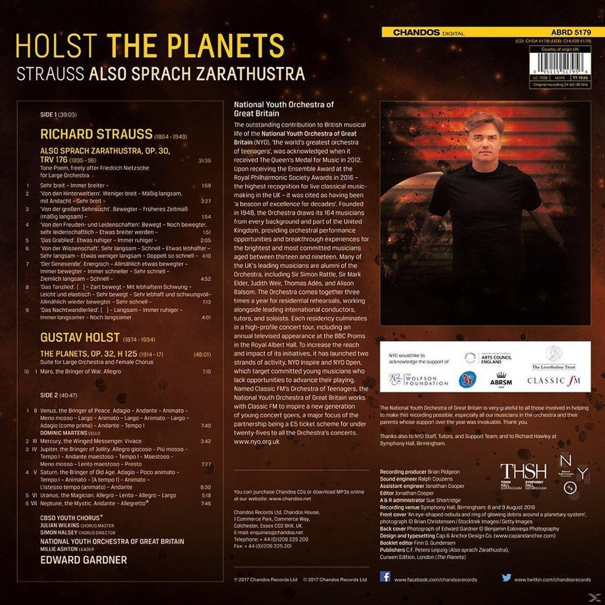 National Youth Orchestra Of Great Britain, Edward Gardner - The Planets/Also sprach Zarathustra  - (Vinyl)