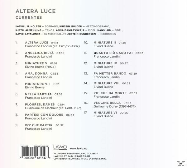 Currentes - Altera Luce  - (CD)