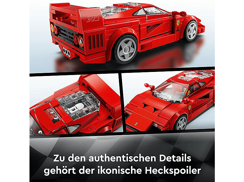 LEGO Speed Champions 76934 Ferrari F40 Supersportwagen Bausatz, Mehrfarbig
