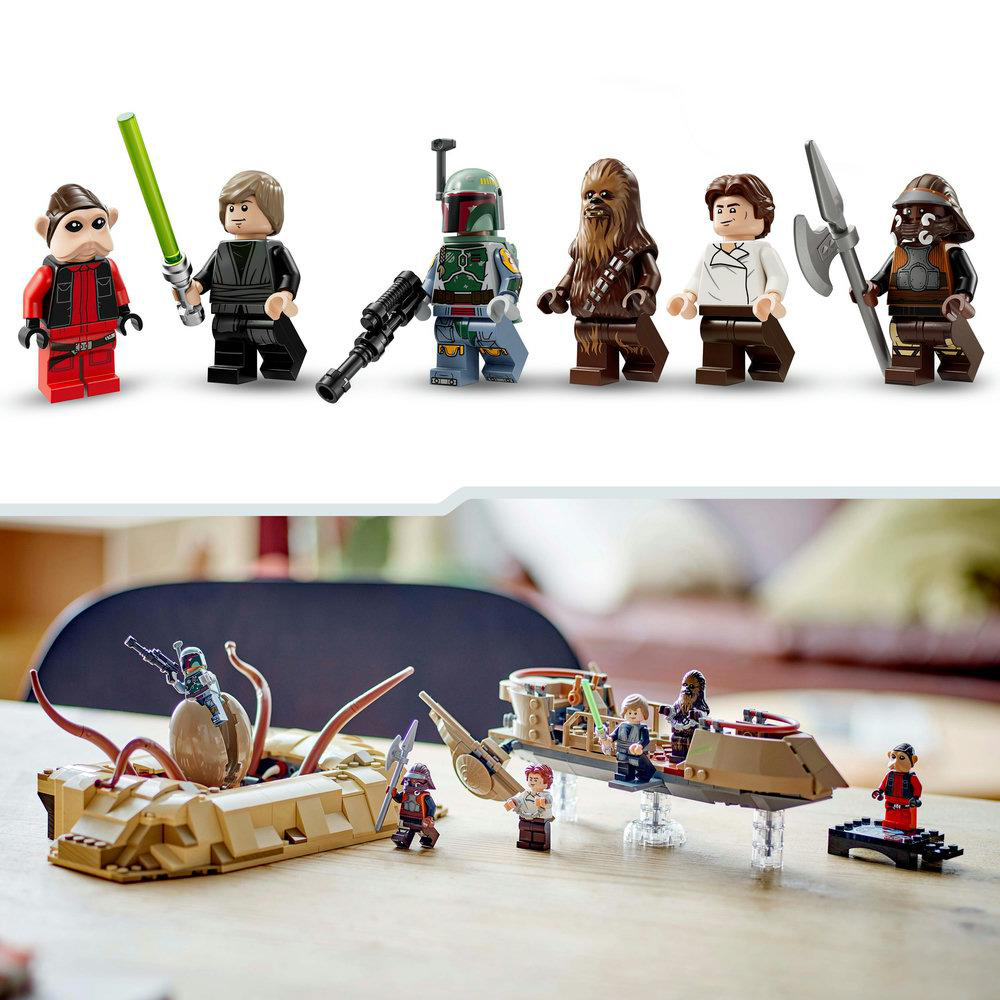 Lego Star Wars Figuren und Modelle. Enthält Charaktere und ein Landtransportmittel.