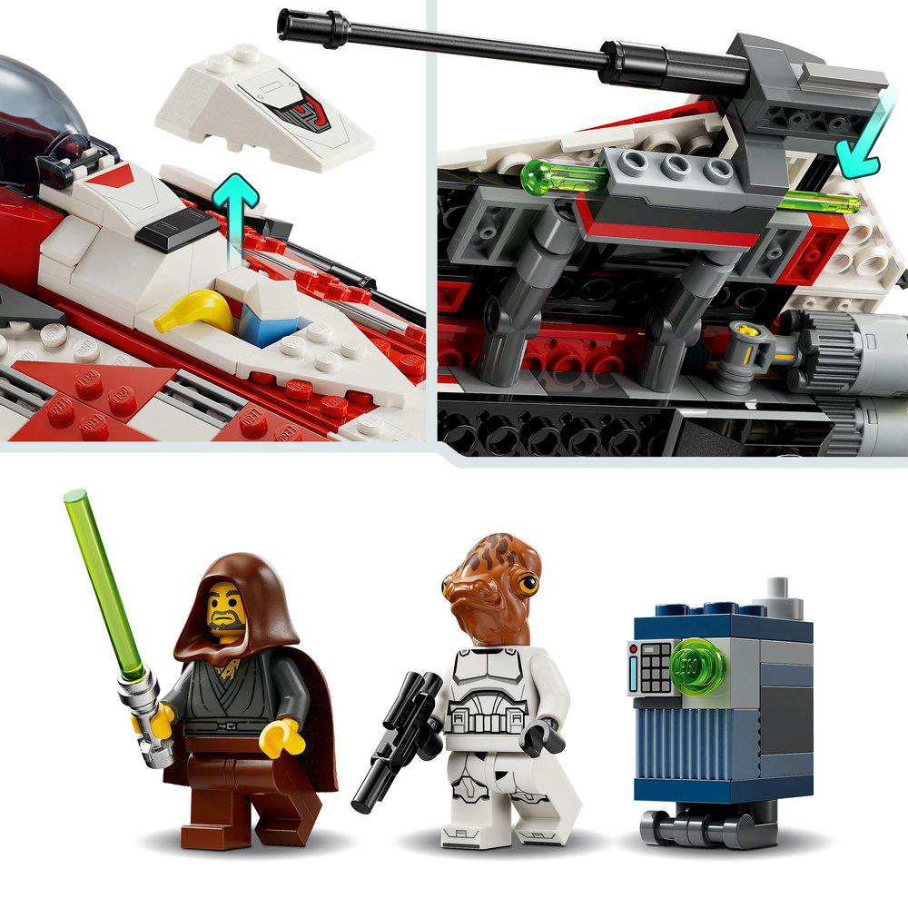 Lego-Set-Komponenten mit Figuren und Teilen. Verschiedene Farben, weißer Hintergrund.