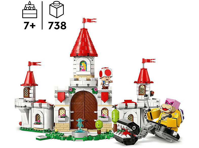 Thumbnail - LEGO Super Mario 71435 Showdown mit Roy beim Pilz-Palast Bausatz, Mehrfarbig