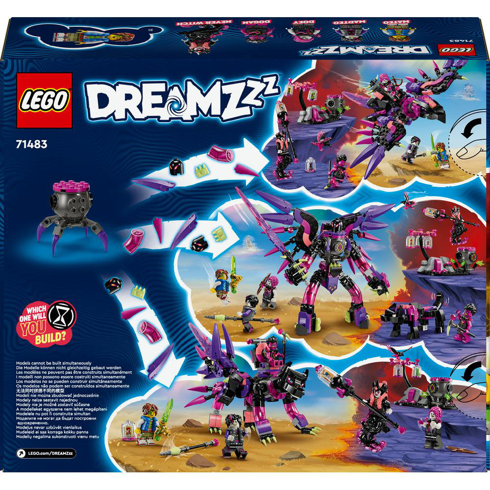 LEGO Dreamzzz Set-Box mit verschiedenen Minifiguren.