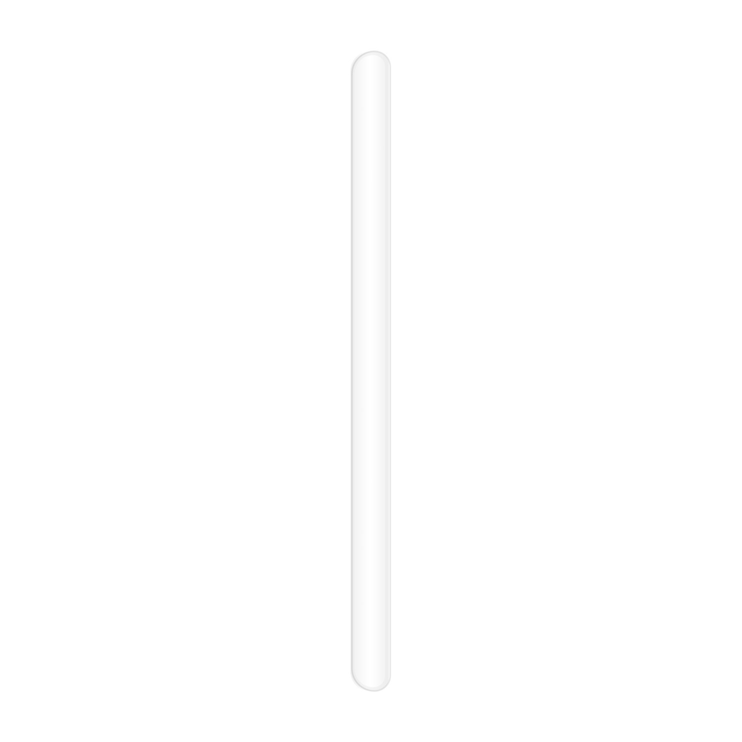 A white, thin, vertical line against a white background.