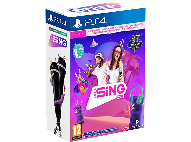 Koch Media Let's Sing 2025 + 2 Micro - Uk/fr PS4 (international Songs)