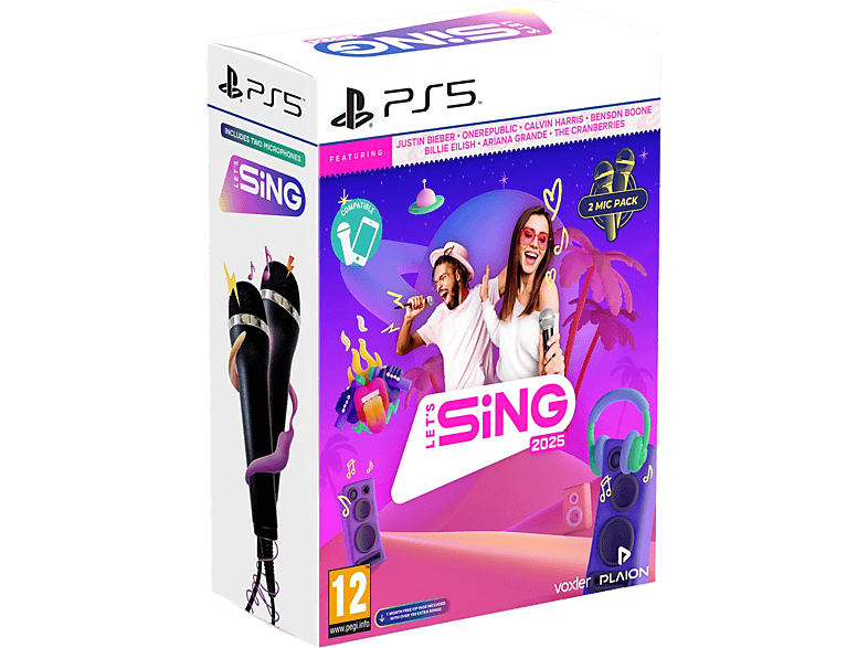 Koch Media Let's Sing 2025 + 2 Micro - Uk/fr PS5 (international Songs)