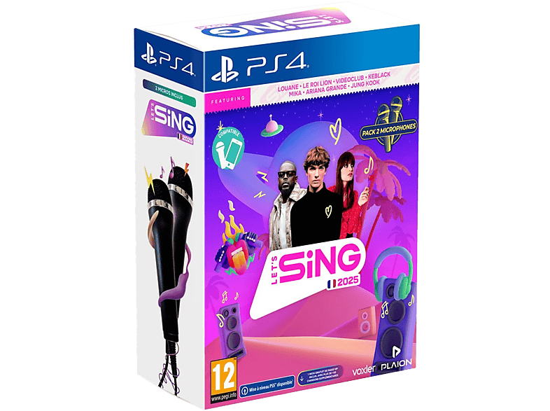 Koch Media Let's Sing 2025 + 2 Micro - Uk/fr PS4 (french Songs)