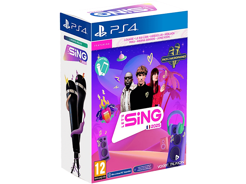 Let's Sing 2025 + 2 Microphones (PS4)