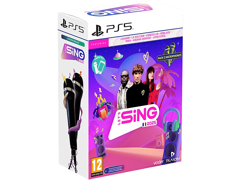 Koch Media Let's Sing 2025 + 2 Micro - Uk/fr PS5 (french Songs)