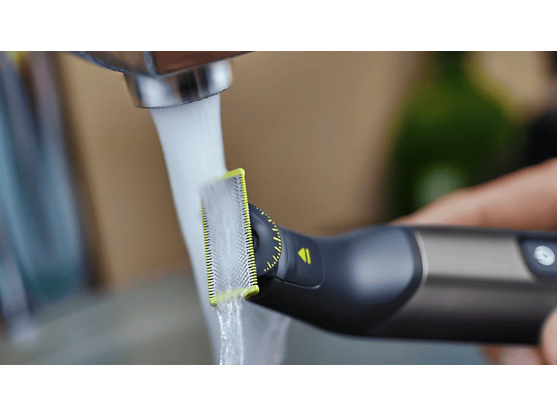 Philips QP6652/61 OneBlade Pro 360 Face + Body Barttrimmer, Chromdesign, Akkubetrieb — Foto 2 von 2