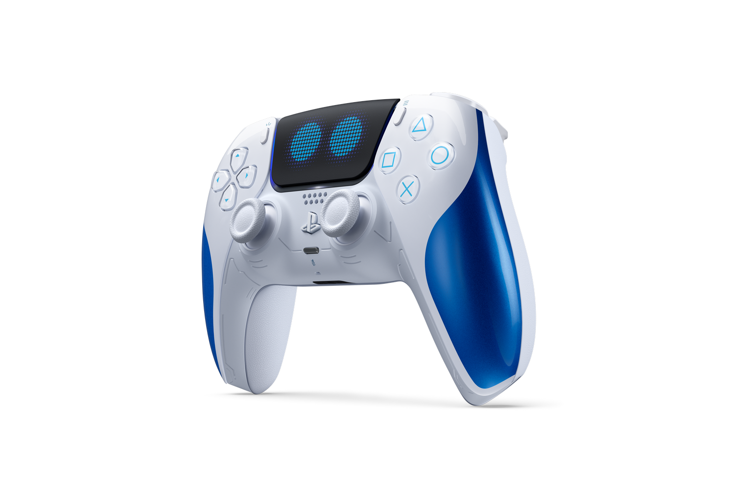 Mando PS5 - Sony DualSense® ASTRO BOT™ Edición Limitada, Para PlayStation, Inalámbrica, Bluetooth, USB-C, Blanco y Azul