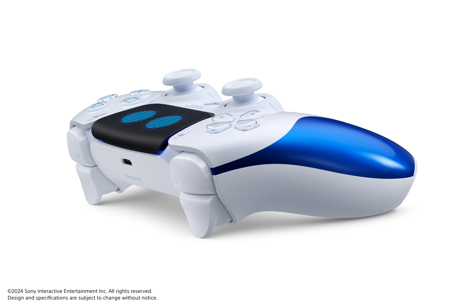 Mando PS5 - Sony DualSense® ASTRO BOT™ Edición Limitada, Para PlayStation, Inalámbrica, Bluetooth, USB-C, Blanco y Azul