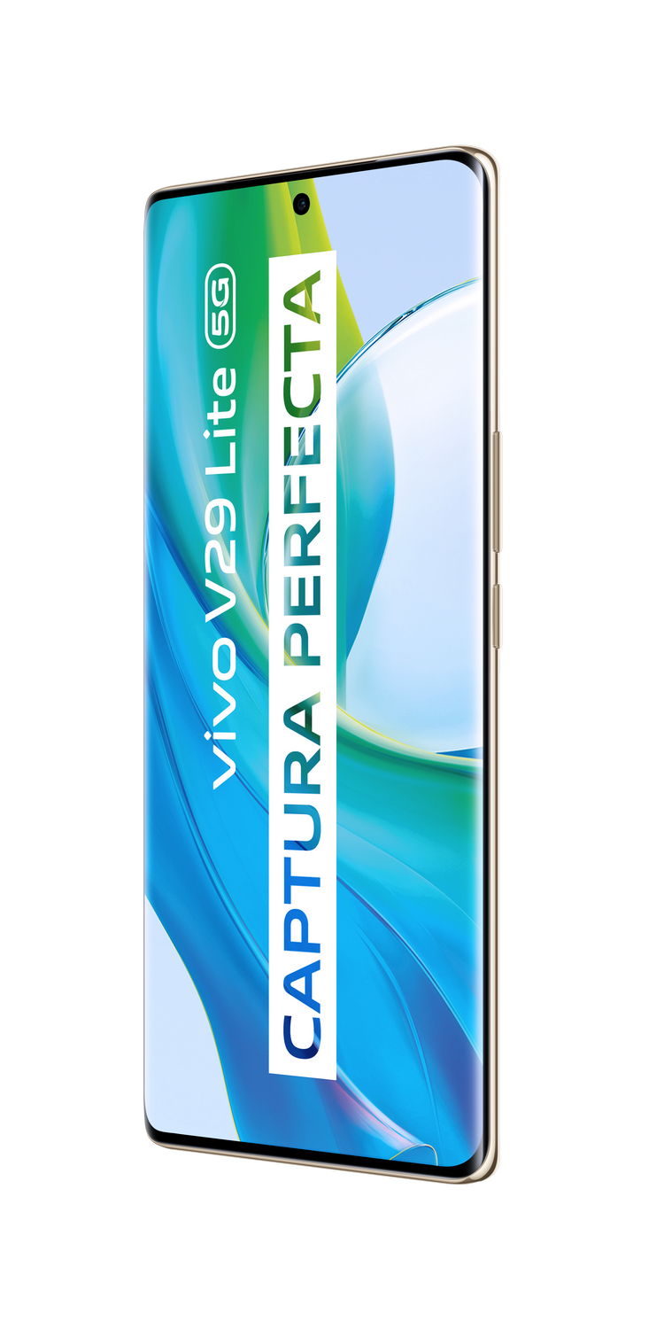 Un smartphone muestra las palabras CAPTURA PERFECTA en español.