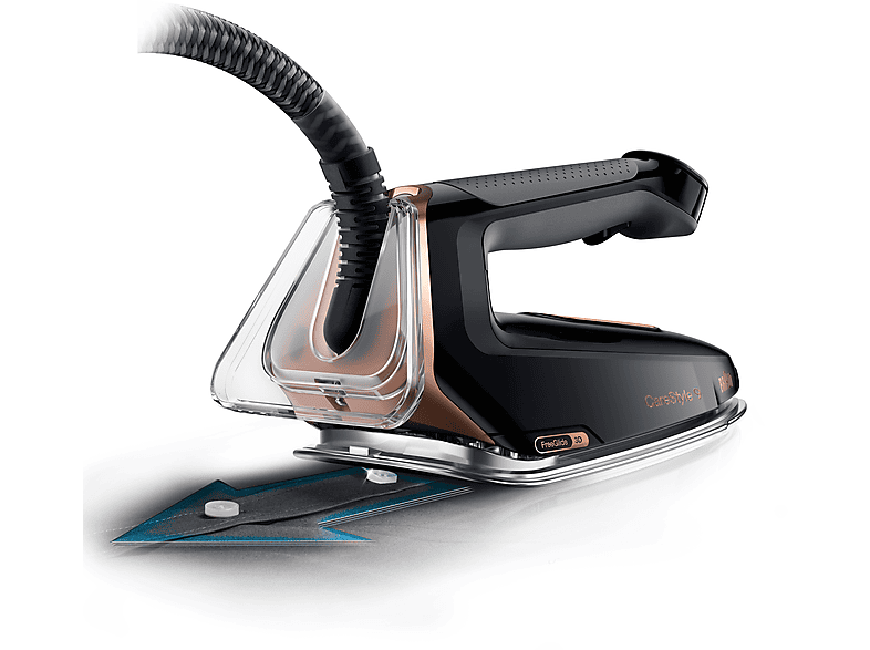 Braun CareStyle 9 IS 9090 BK Dampfbügelstation (9 bar, 2700 Watt, 2 l Wassertank, Schwarz/Kupfer) — Foto 5 von 5