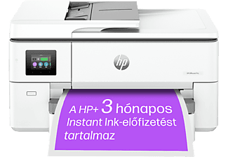 HP OfficeJet Pro 9720e WF multifunkciós színes tintasugaras nyomtató, A3, ADF, Duplex, Wi-Fi, LAN, HP+, 3 hónap Instant Ink (53