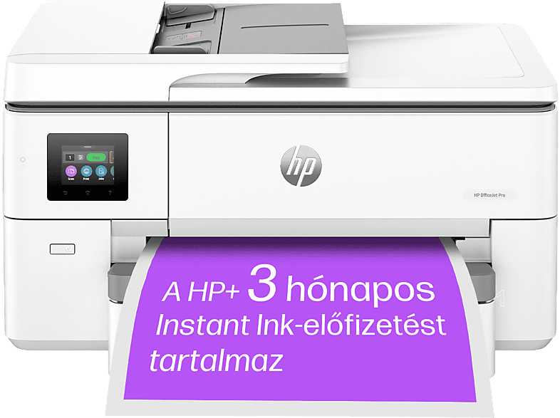 HP OfficeJet Pro 9720e WF multifunkciós színes tintasugaras nyomtató, A3, ADF, Duplex, Wi-Fi, LAN, HP+, 3 hónap Instant Ink (53N95B)