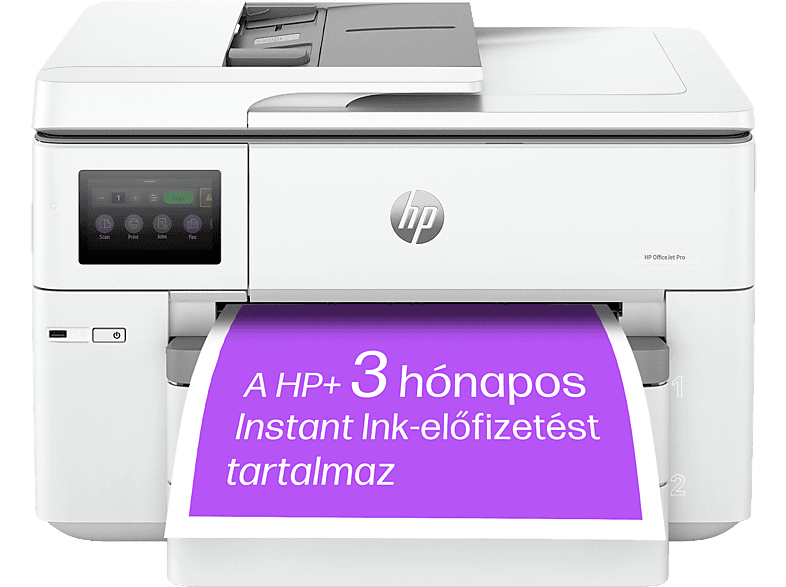 HP OfficeJet Pro 9730e WF multifunkciós színes tintasugaras nyomtató, A3, ADF, Duplex, Wi-Fi, LAN, HP+, 3 hónap Instant Ink (537P6B)