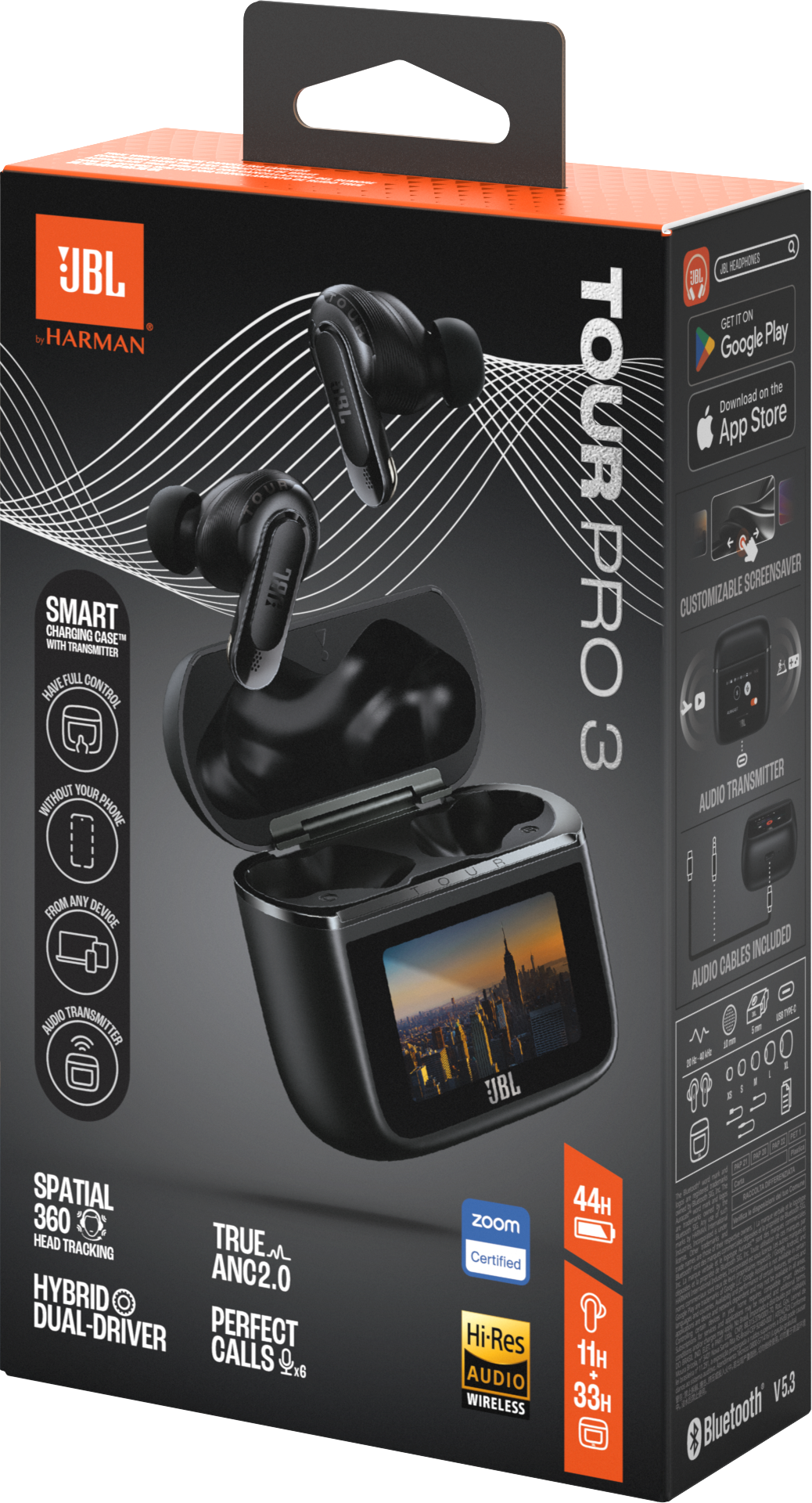 JBL tour pro 3片耳 JBL Tour Pro 3, In-ear True Wireless Ohrhörer Bluetooth Schwarz