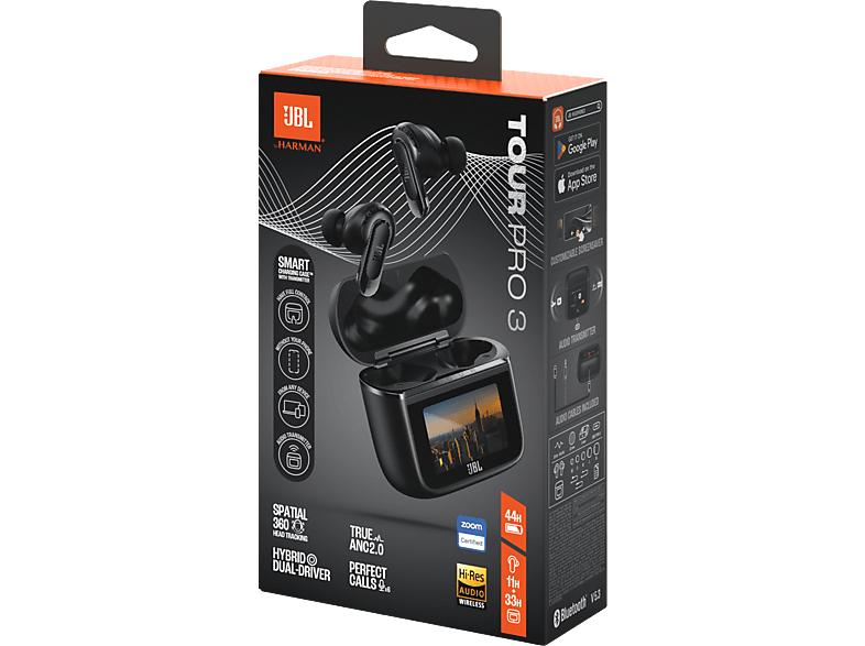 JBL TOUR PRO 3 左耳 ブラック JBL Tour Pro 3, In-ear True Wireless Ohrhörer Bluetooth Schwarz