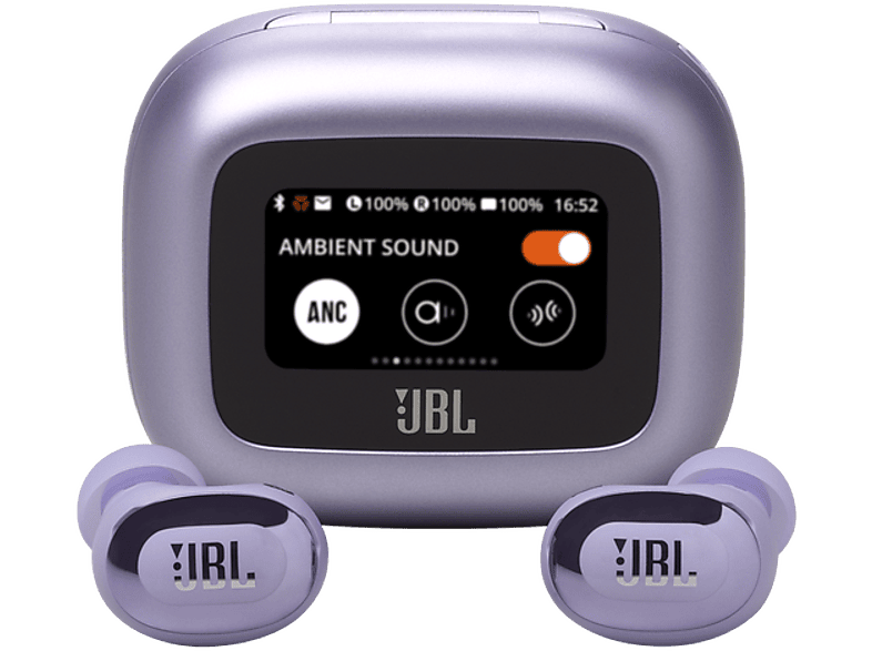 JBL Live Buds 3, 40 h Autonomía, Conexión Multipunto, IP55, Cancelación de ruido, Sonido Espacial, Morado