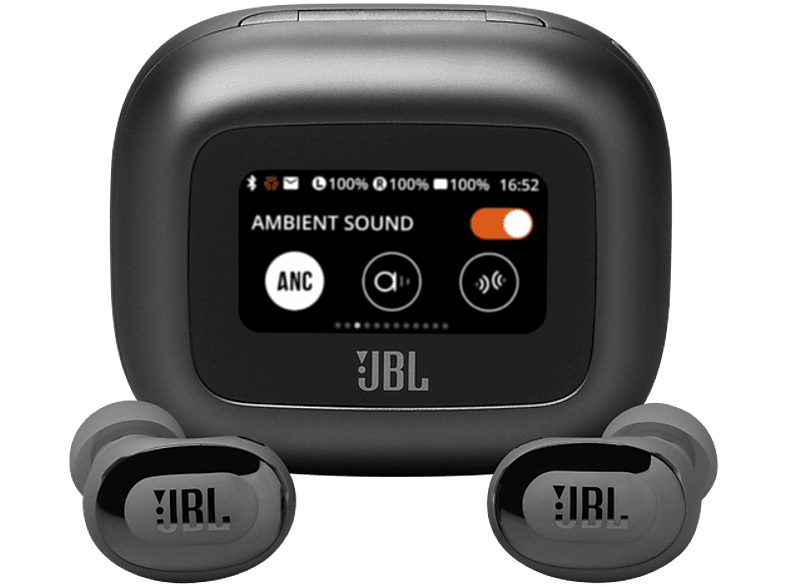 JBL Live Buds 3, 40 h Autonomía, Conexión Multipunto, IP55, Cancelación de ruido, Sonido Espacial, Negro