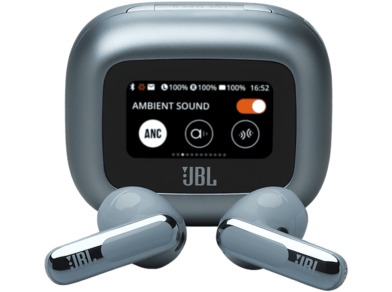 JBL Live Flex 3, 50 h Autonomía, Conexión Multipunto, IP54, Cancelación de ruido, Sonido Espacial, Azul